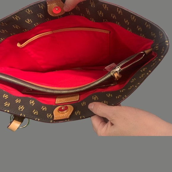 DOONEY AND BOURKE - Blakely Tammy Brown Tmoro Leather Tote Bag - Picture 5 of 5